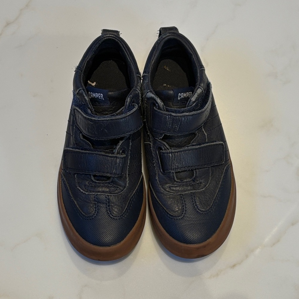 Camper Kids Dark Blue Sneakers with Brown Soles